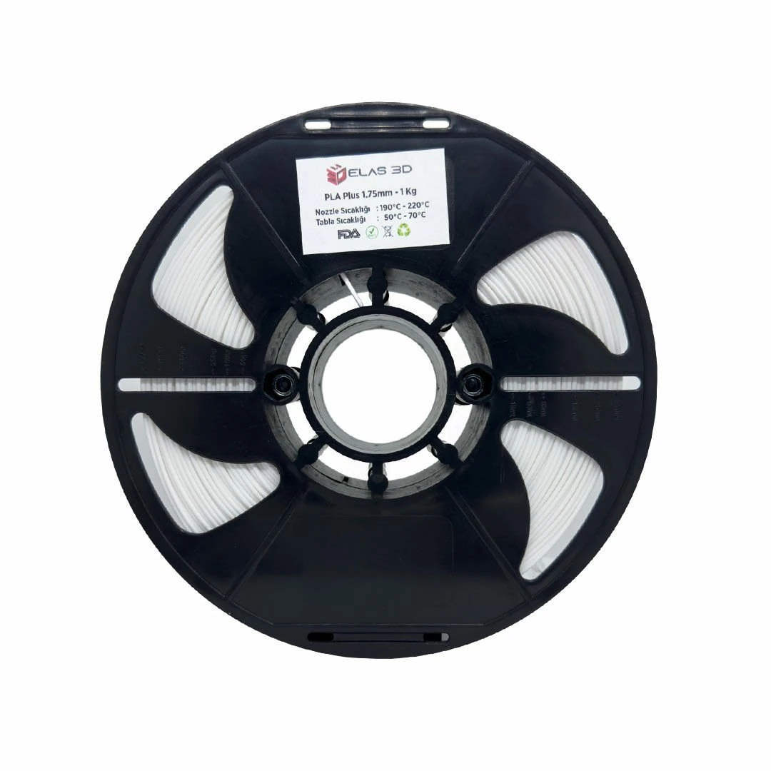 Elas3D PLA Plus Beyaz 1 KG 1,75 mm Filament