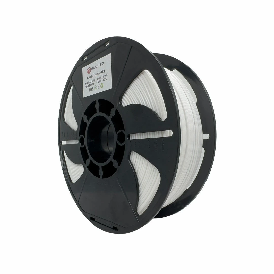 Elas3D PLA Plus Beyaz 1 KG 1,75 mm Filament - Görsel 2