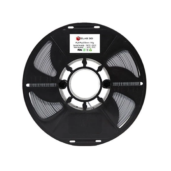 Elas3D PLA Plus Gri 1 KG 1,75 mm Filament