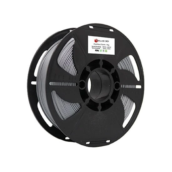 Elas3D PLA Plus Gri 1 KG 1,75 mm Filament - Görsel 2