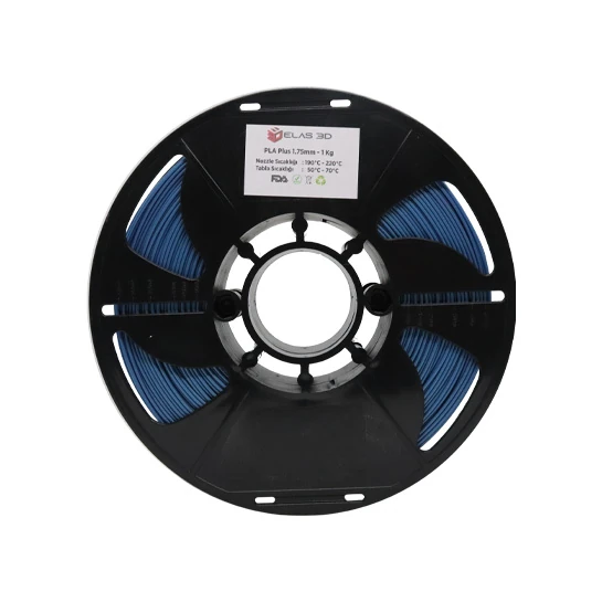 Elas3D PLA Plus Sedefli Mavi 1 KG 1,75 mm Filament